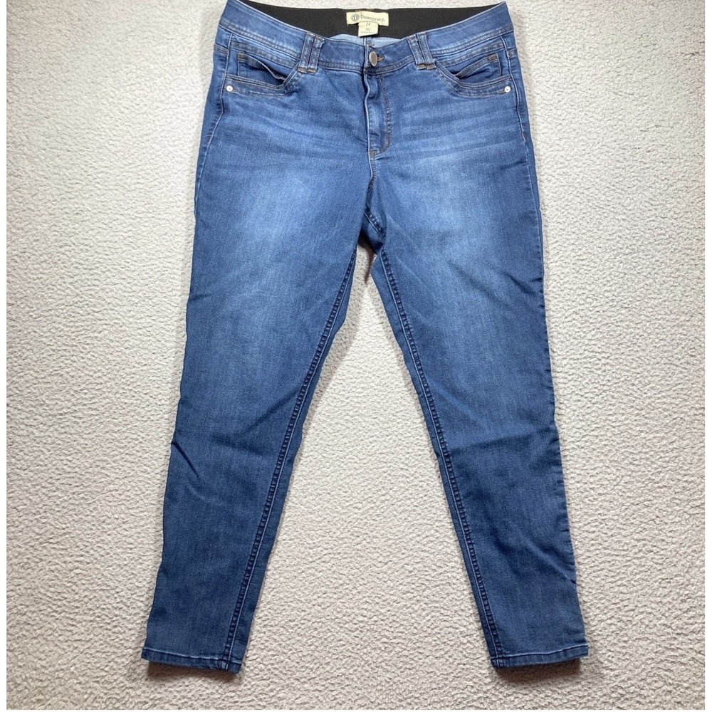 Democracy Ab Solution Jeans Womens Size 10 Medium Wash Stretch Denim Skinny